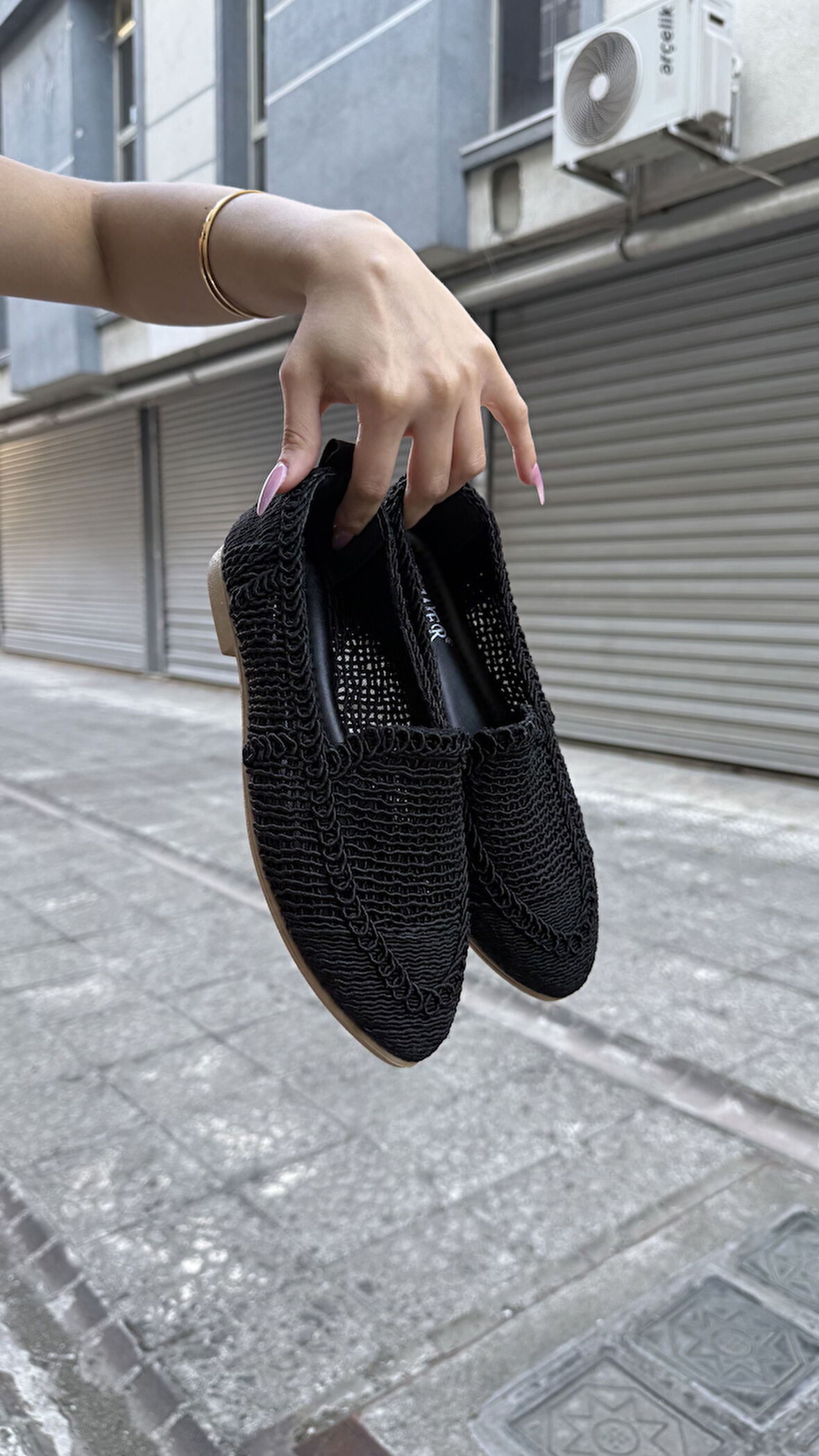 Kadın Hasır Dantelli Babet PW01