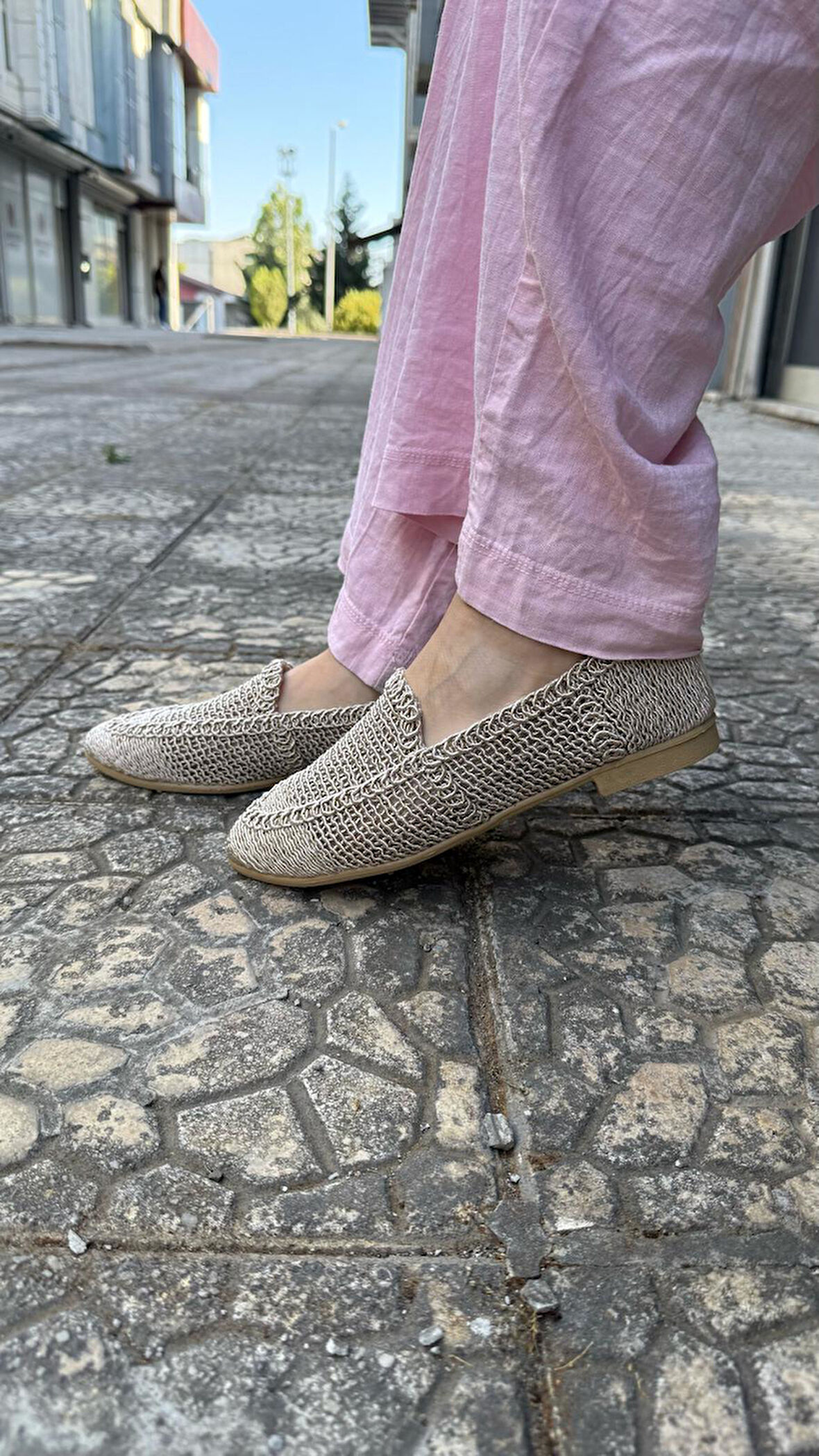 Kadın Hasır Dantelli Babet PW01