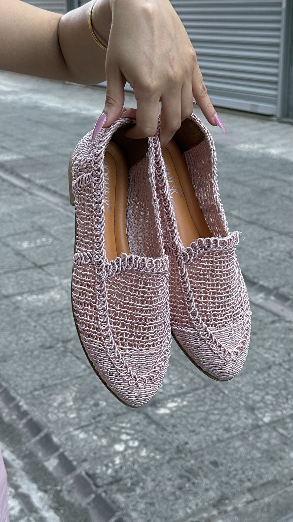 Kadın Hasır Dantelli Babet PW01