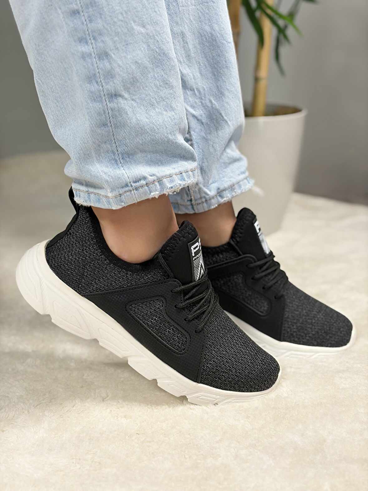 Unisex Triko Sneaker Rahat Hava Alabilen Kokusuz Spor Ayakkabı 4557