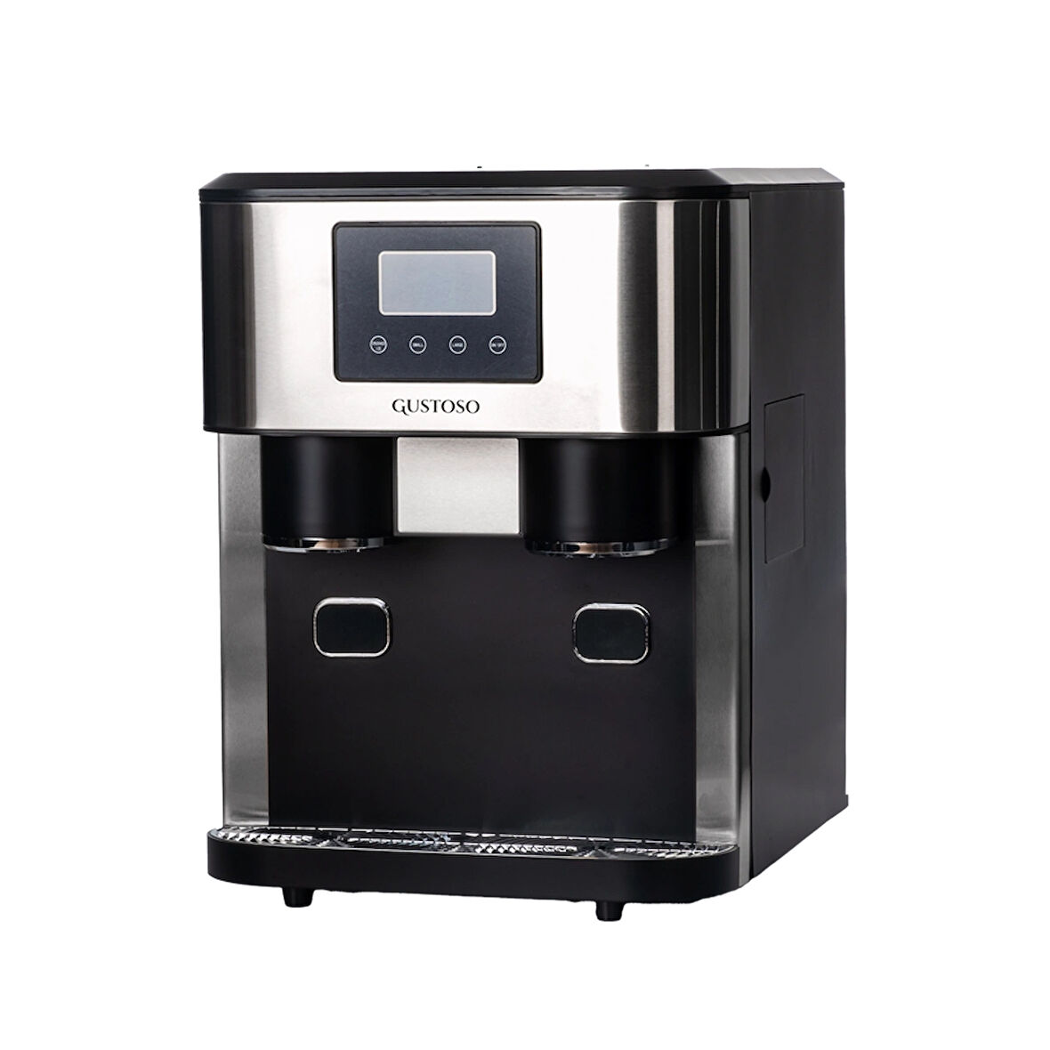 Gustoso Buz Yapıcı - Crush Ice & Küp Buz & Soğuk Su Hazneli 3in1 LCD Dokunmatik Ekranlı Akıllı Inox Buz Makinesi