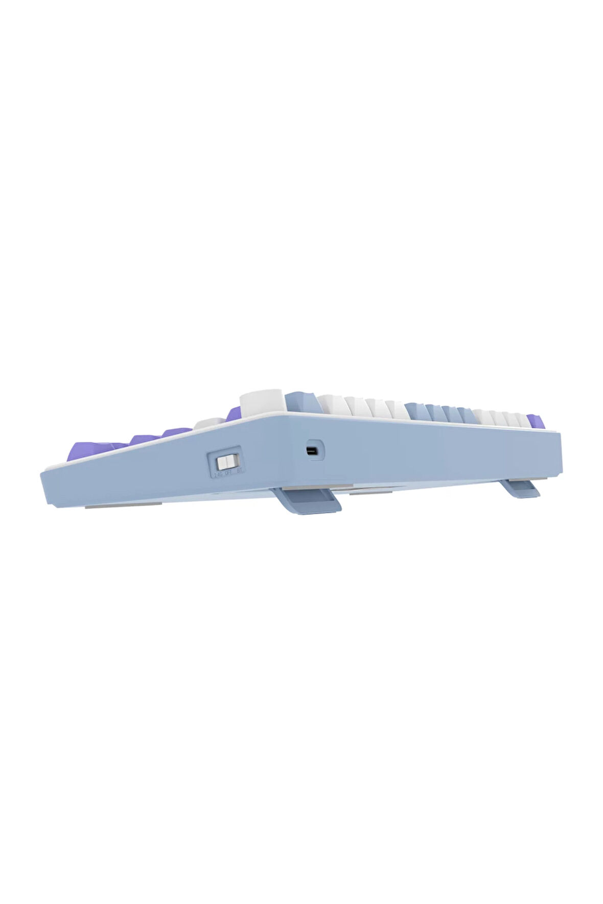 Hawk Gaming HK255BP Membrane LCD RGB Kablosuz/Bluetooth Mavi Mor %75 Türkçe Gaming Klavye
