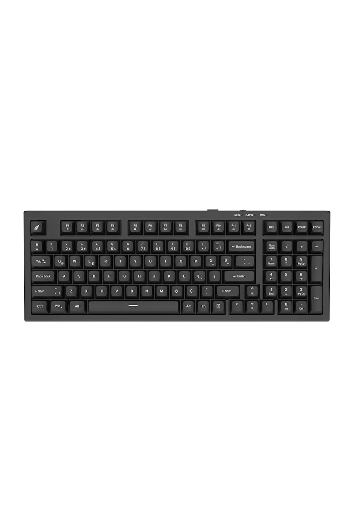 Hawk Gaming HK210B Membrane Rainbow Type C Kablolu Siyah Full Türkçe Gaming Klavye