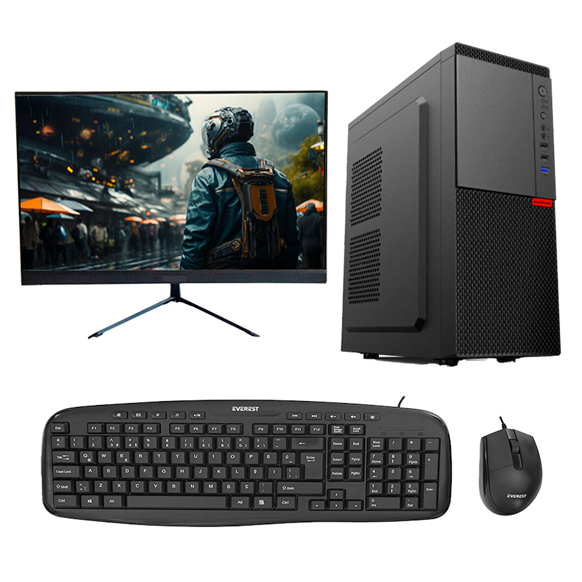 RotamPC-Rt0399 İ7 14.Nesil 16Gb Ddr4 Ram 512Gb M2 Nvme 2Gb Gt610 Vga "23.8 Masaüstü Bilgisayar