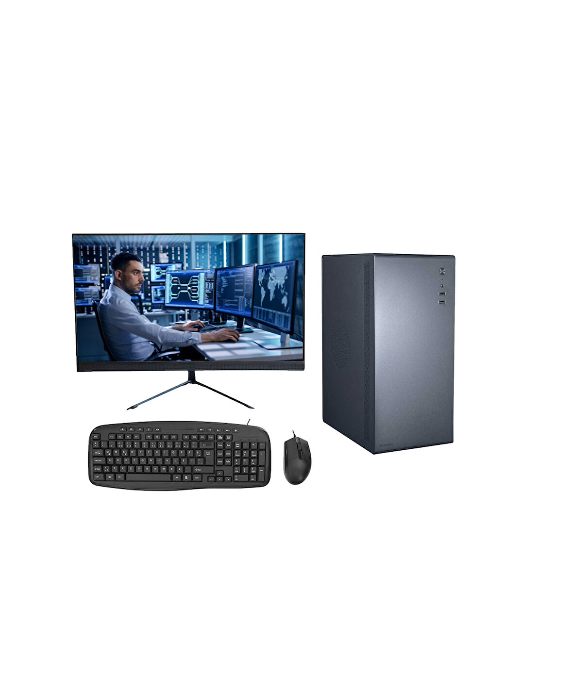 RotamPC-Rt2207 İ3 4.Nesil 4130 8Gb Ddr3 Ram 128Gb Ssd O/B Vga "19.5 Masaüstü Bilgisayar