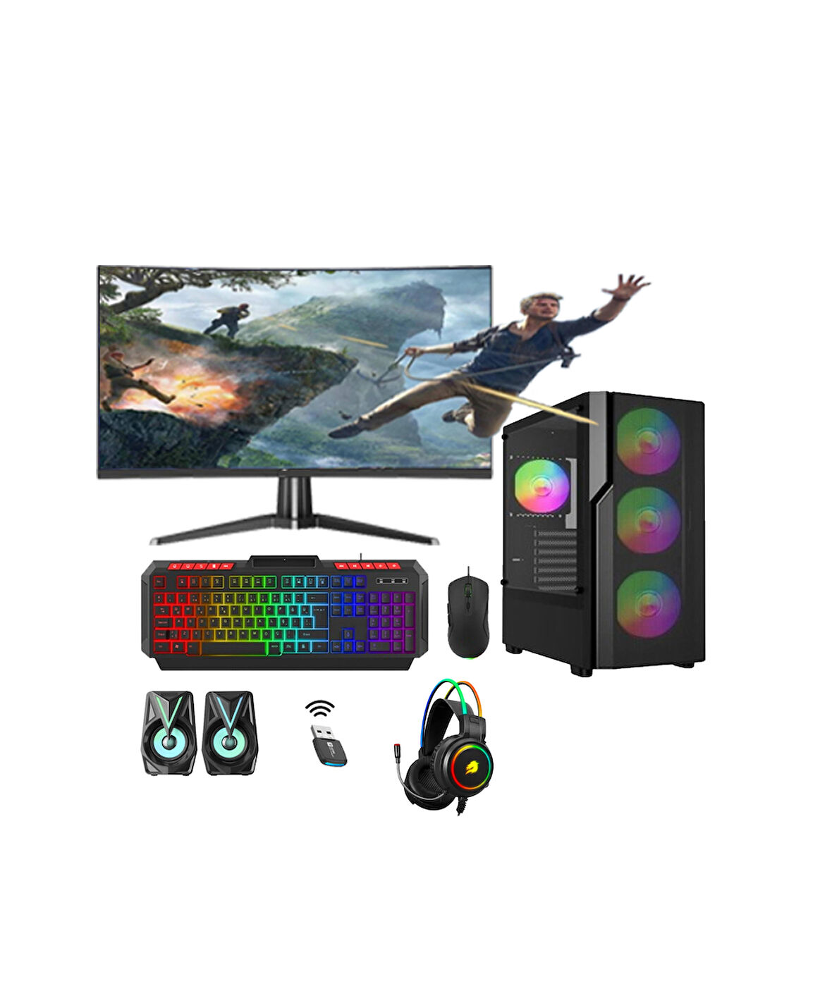Rotampc Rt2387 İ5 14600Kf 32Gb Ddr4 512Gb M2 Nvme 6Gb Rtx3050 "32 Oyun Bilgisayarı