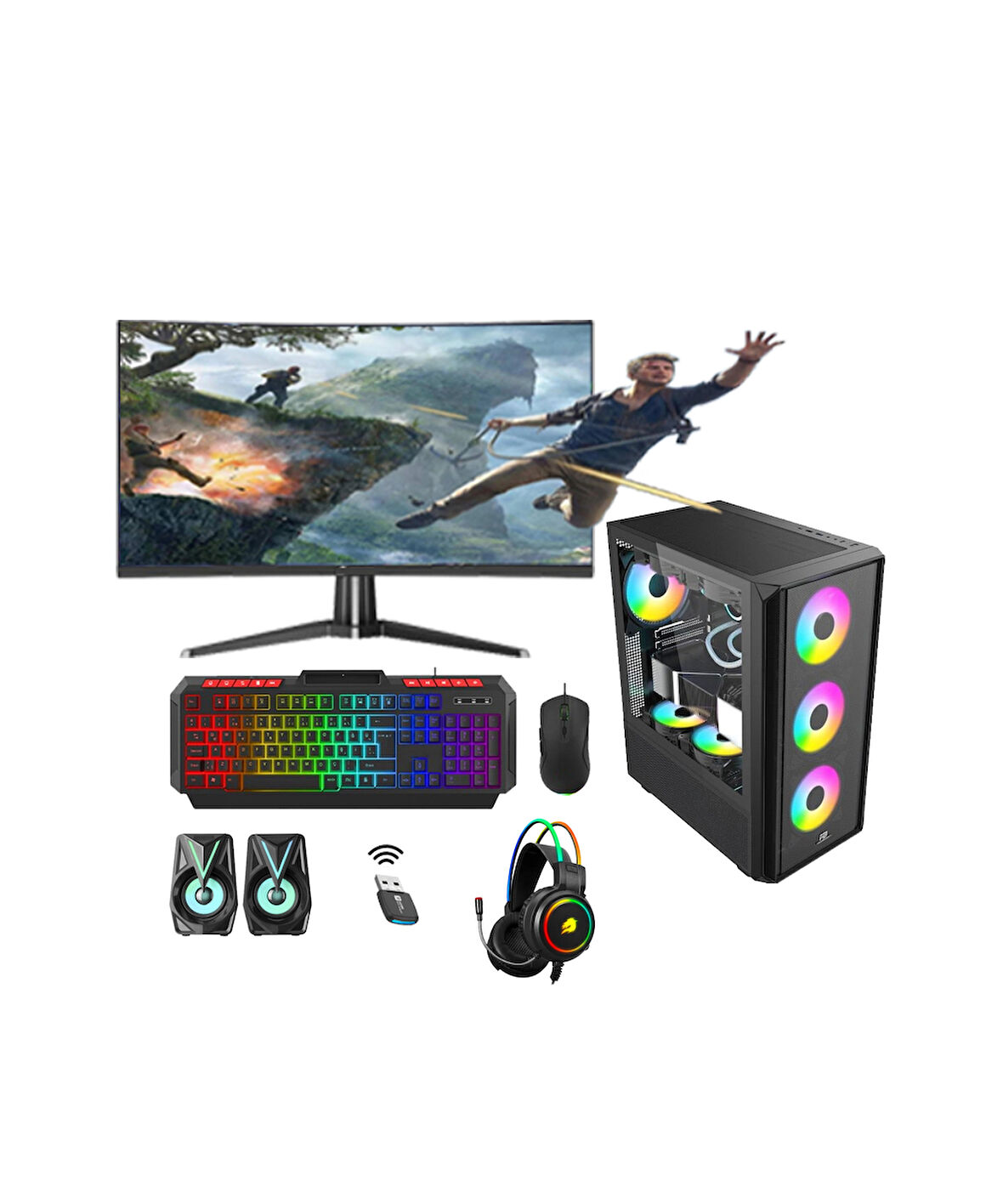 Rotampc Rt2759 Ryzen 9 9900X3D 64Gb Ddr5 512Gb M2 Nvme 12Gb Arc B580 192Bit "32 Oyun Bilgisayarı