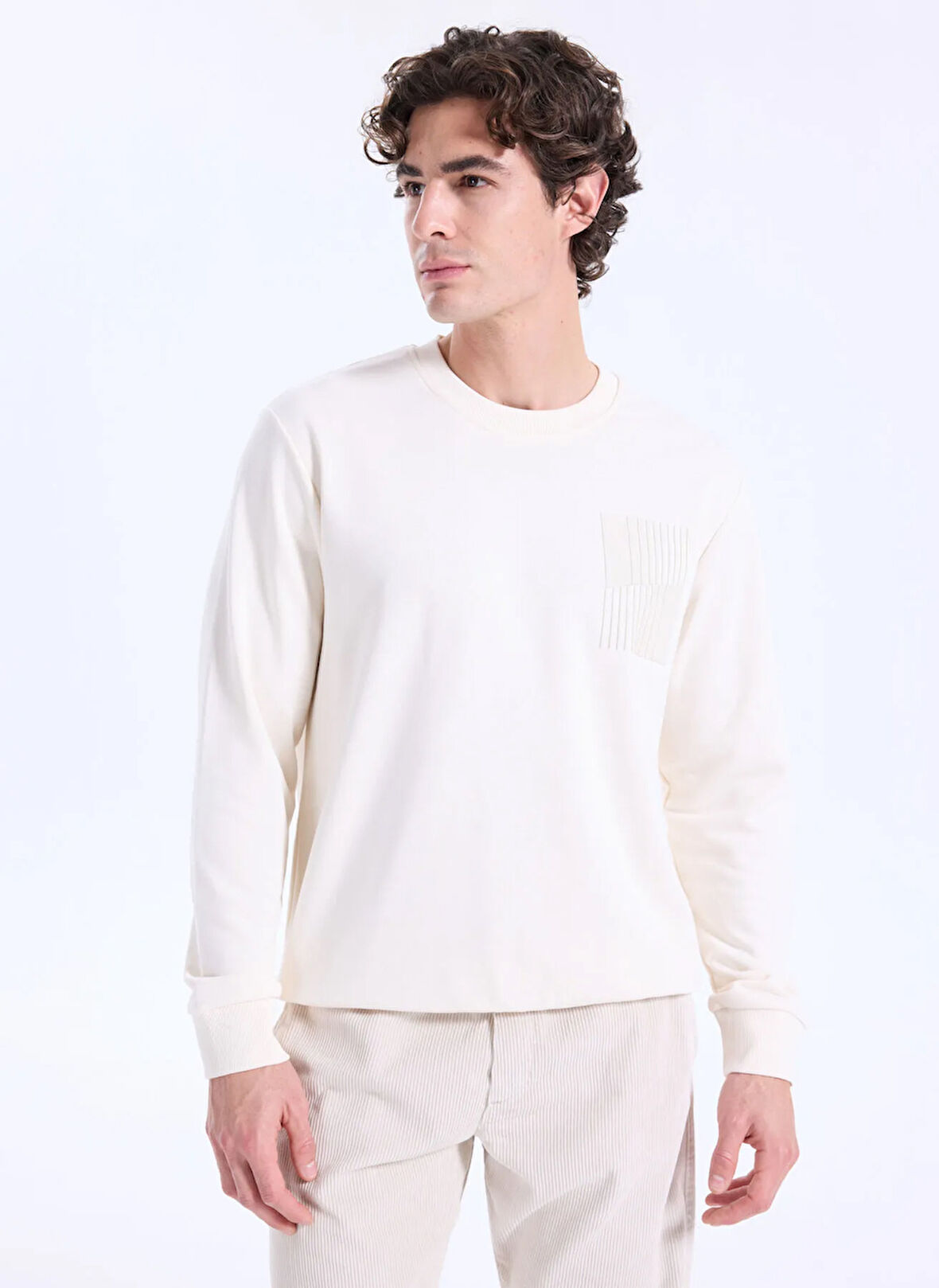 Altınyıldız Classics Bisiklet Yaka Taş Erkek Sweatshırt ACE052261046_TAS