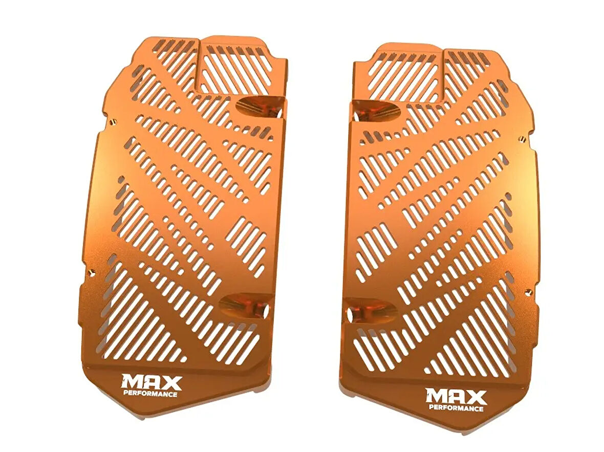Max Performance Pro Radyatör Koruma - Turuncu (KTM 17-25 Husqvarna 17-25 Gasgas 21-25 uyumlu) 