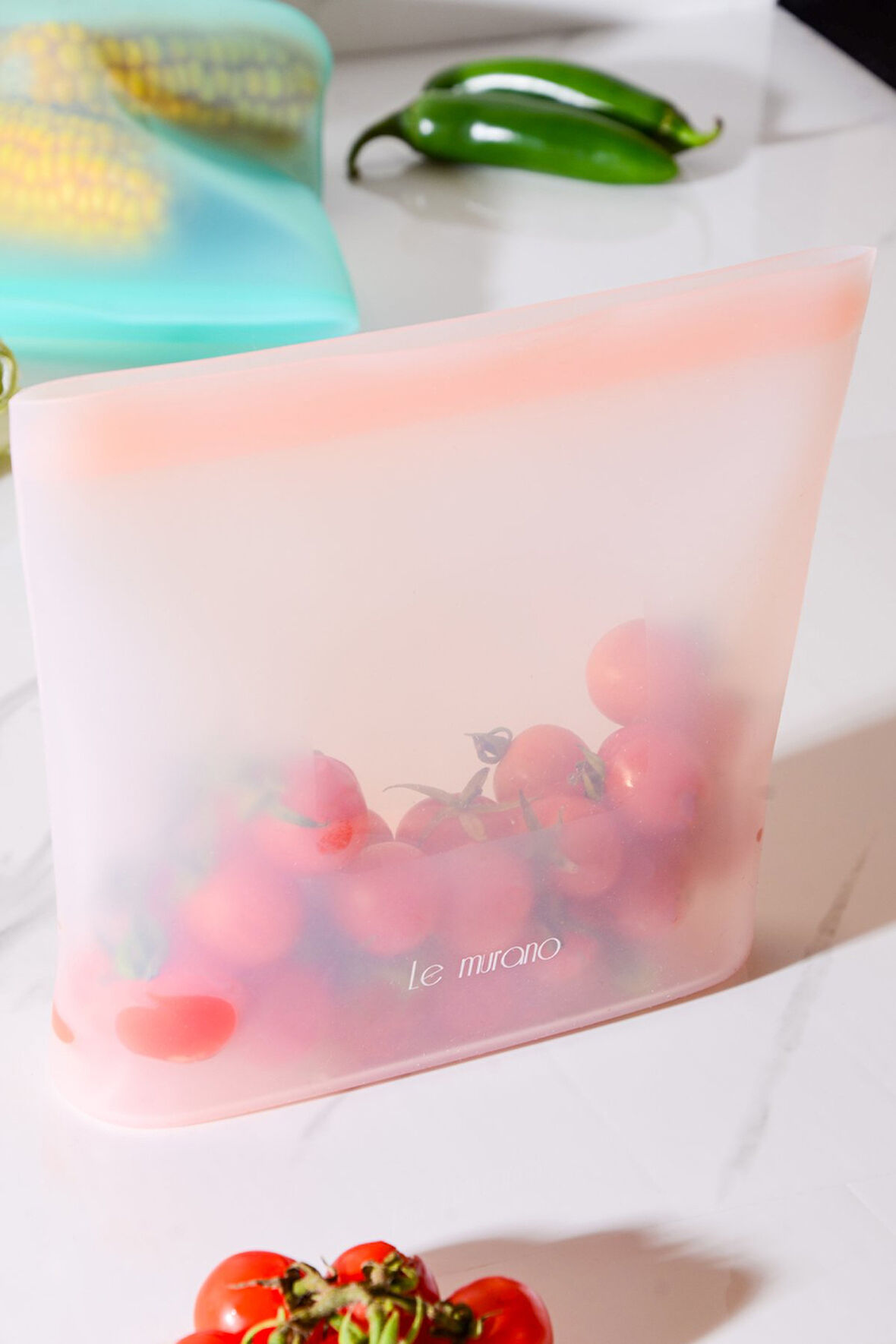 Mood Hava Sızdırmaz Kilitli Silikon Saklama Torbası 700 ml | Pembe