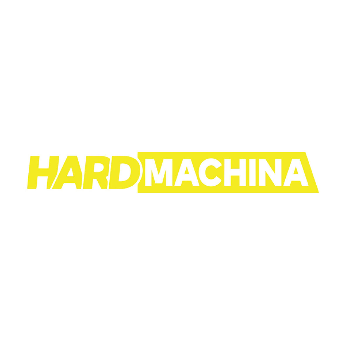 Hard Machine Sticker 17x17 Cm Sarı