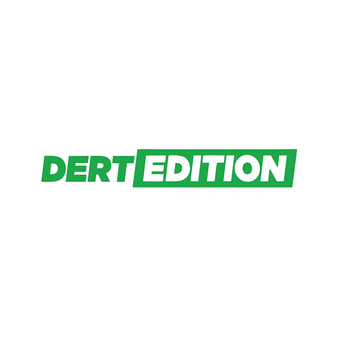 Dert Edition Oto Cam Sticker 17x17 Cm Yeşil