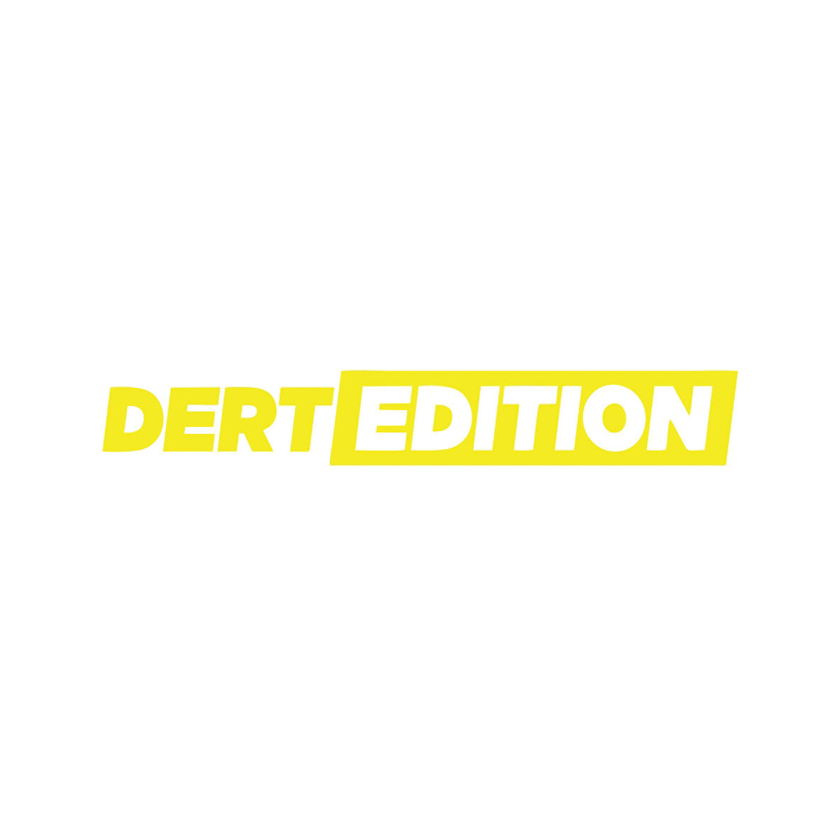 Dert Edition Oto Cam Sticker 17x17 Cm Sarı