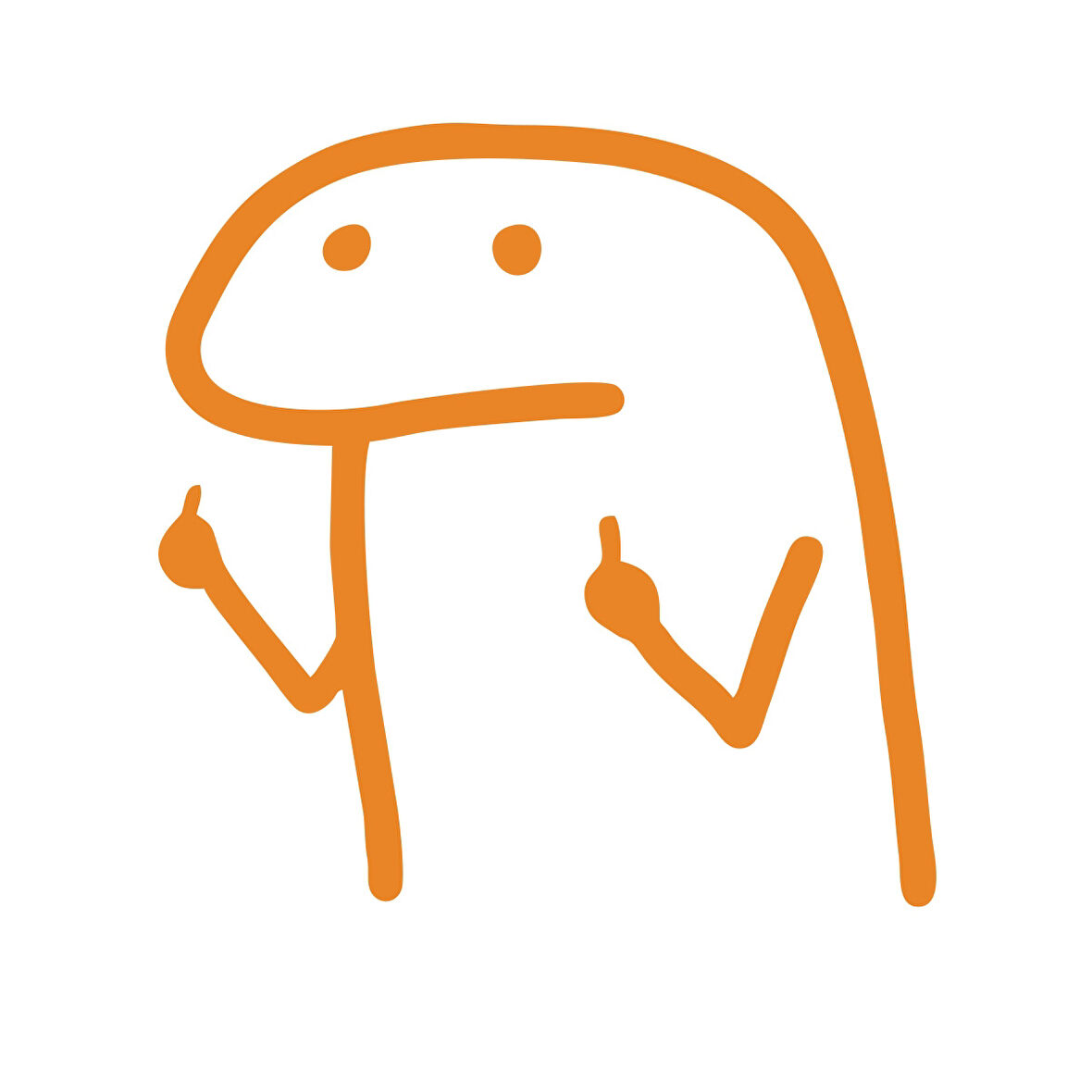 Tel Adam Araba Stickeri 17x17 Cm Turuncu