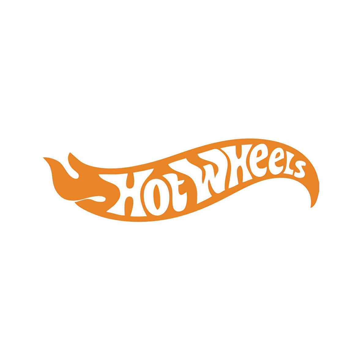 Hot Wheels Araba Stickeri 17x17 Cm Turuncu