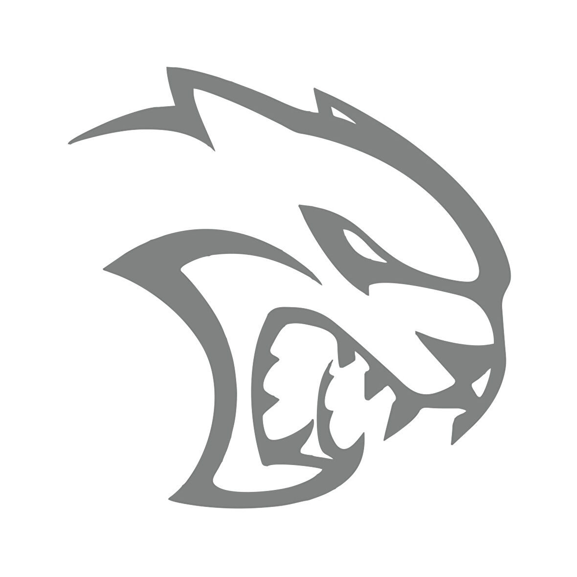 Kaplan Araba Sticker 17x17 Cm Gri