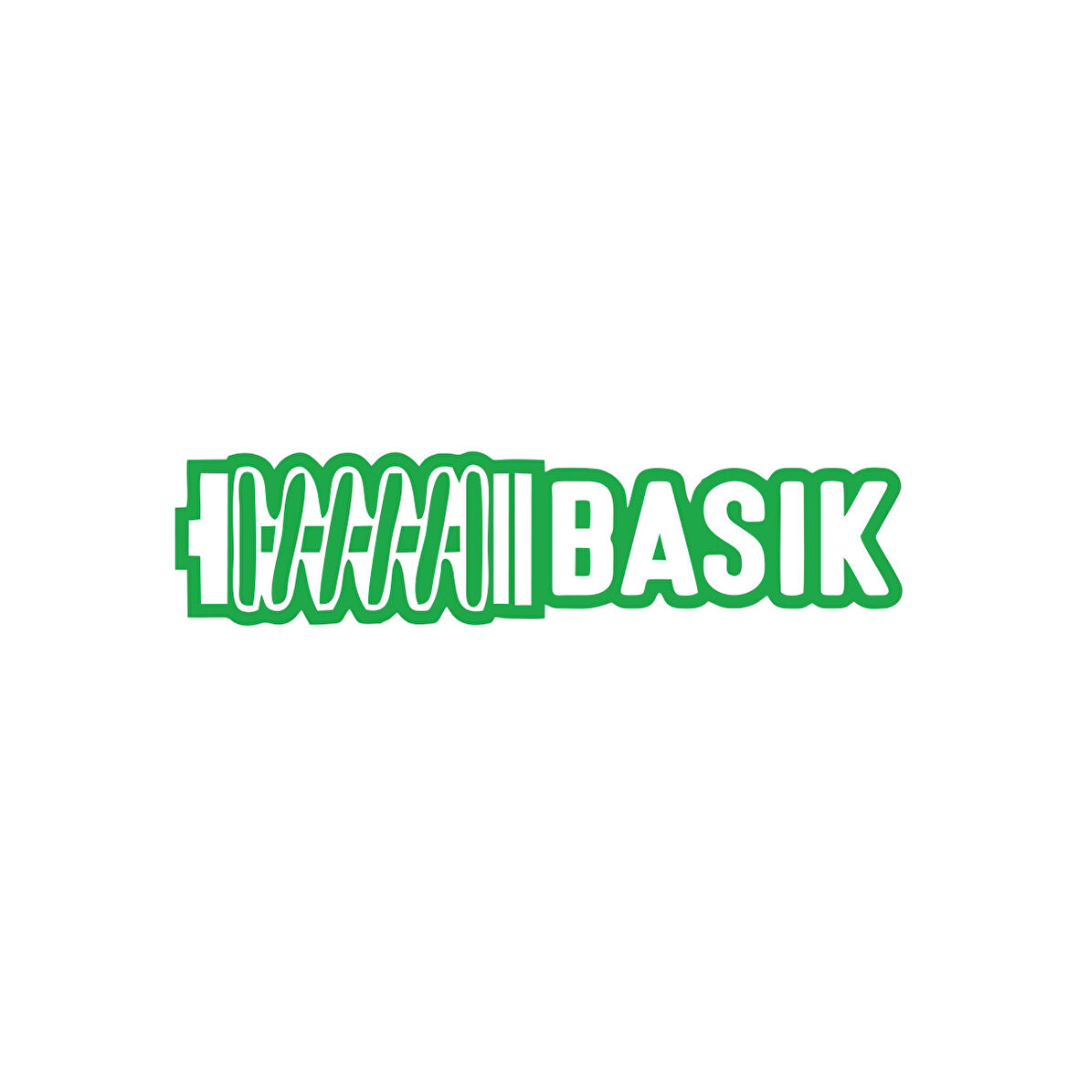 Basık Araba Sticker 17x17 Cm Yeşil