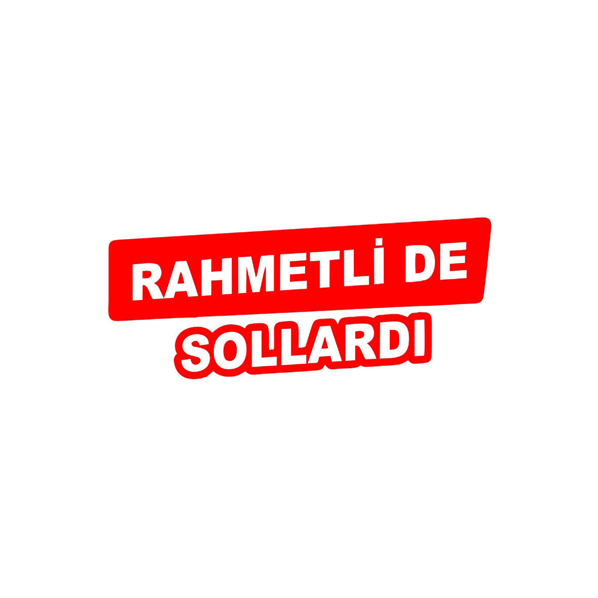 Rametli de Sollardı Araba Sticker 17x17 Cm Kırmızı