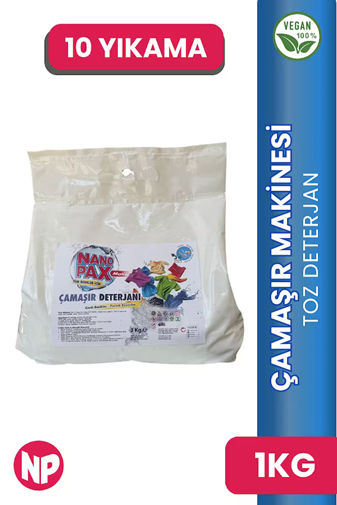 ÇAMAŞIR MAKİNESİ TOZ DETERJANI 1 KG