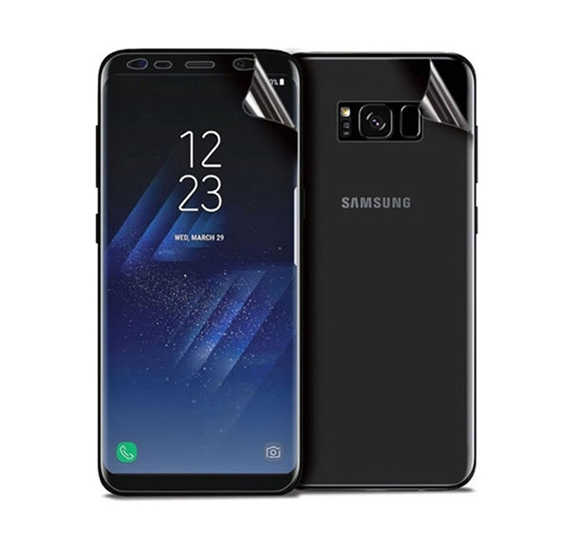 Samsung Galaxy S8 Plus ile Uyumlu Ön Arka Koruma Full Body Jelatin