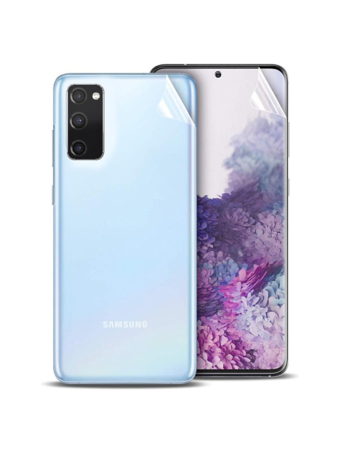 Samsung Galaxy S20 ile Uyumlu Ön Arka Koruma Full Body Jelatin