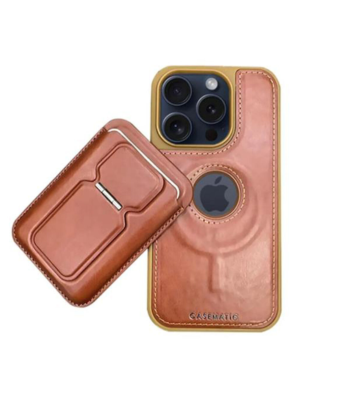 Samsung Galaxy S24 Plus Uyumlu Standlı Kartlıklı Magsafe Wireless Şarj Özellikli Deri Cüzdan Kılıf