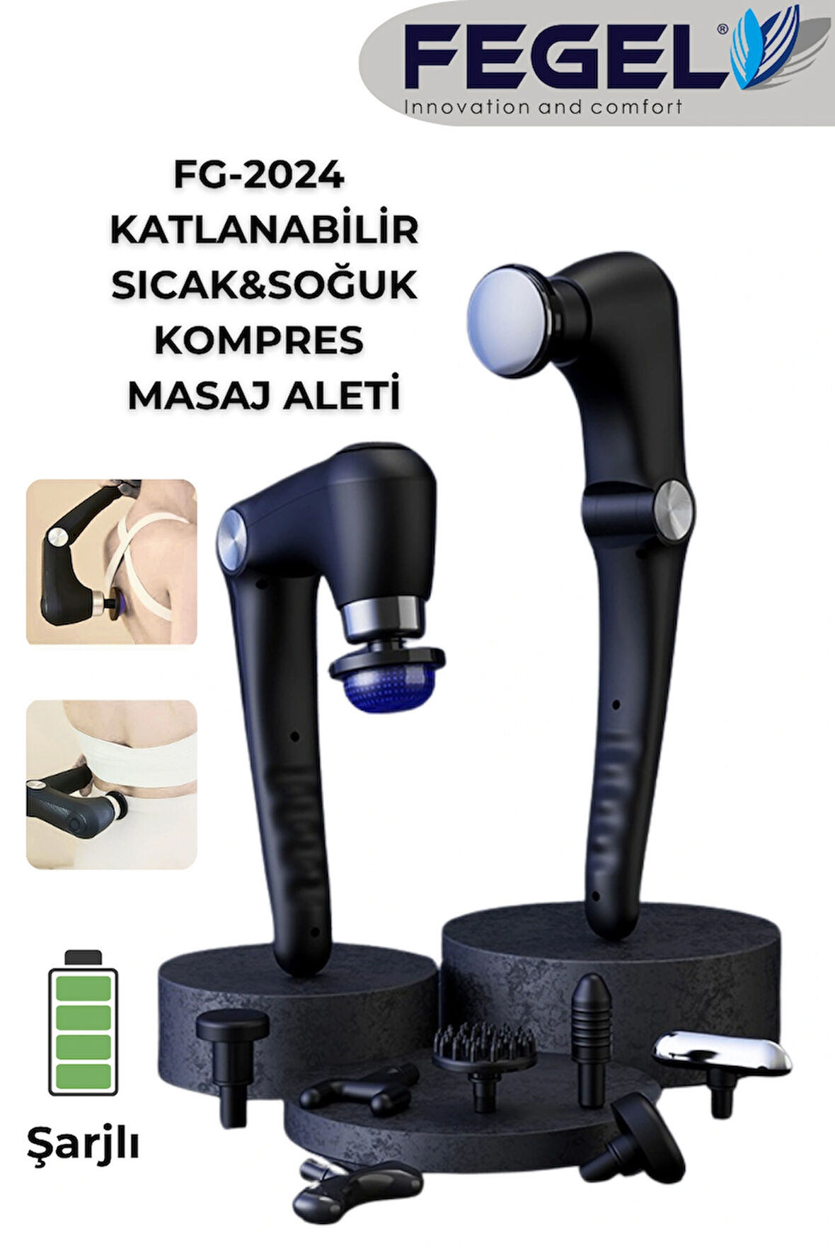 FG-2024 Profesyonel Katlanabilir Sıcak & Soğuk Masaj Aleti