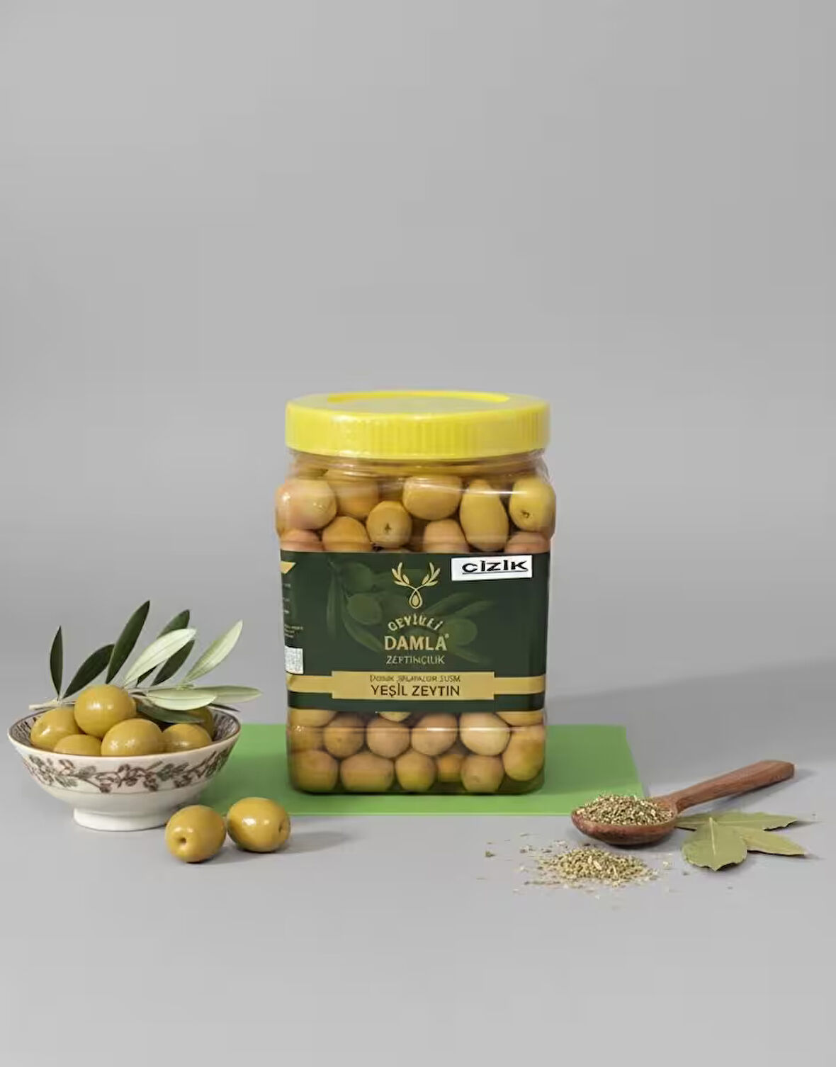 EDREMİT ÇİZİK 1 KG YEŞİL ZEYTİN