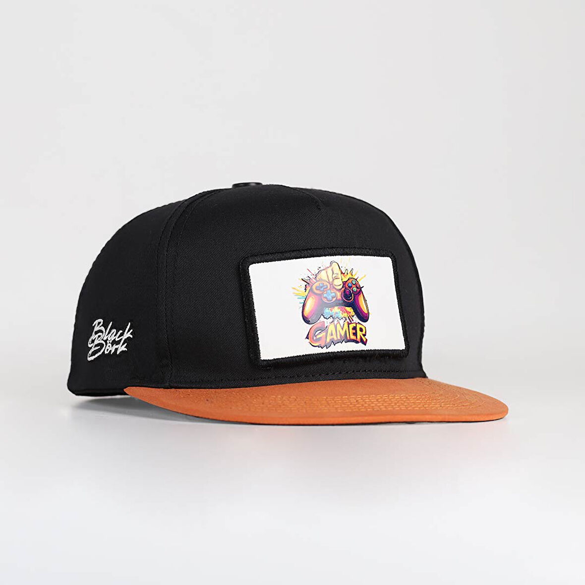 Gamer Logolu Kiremit-Siyah Hip Hop Şapka