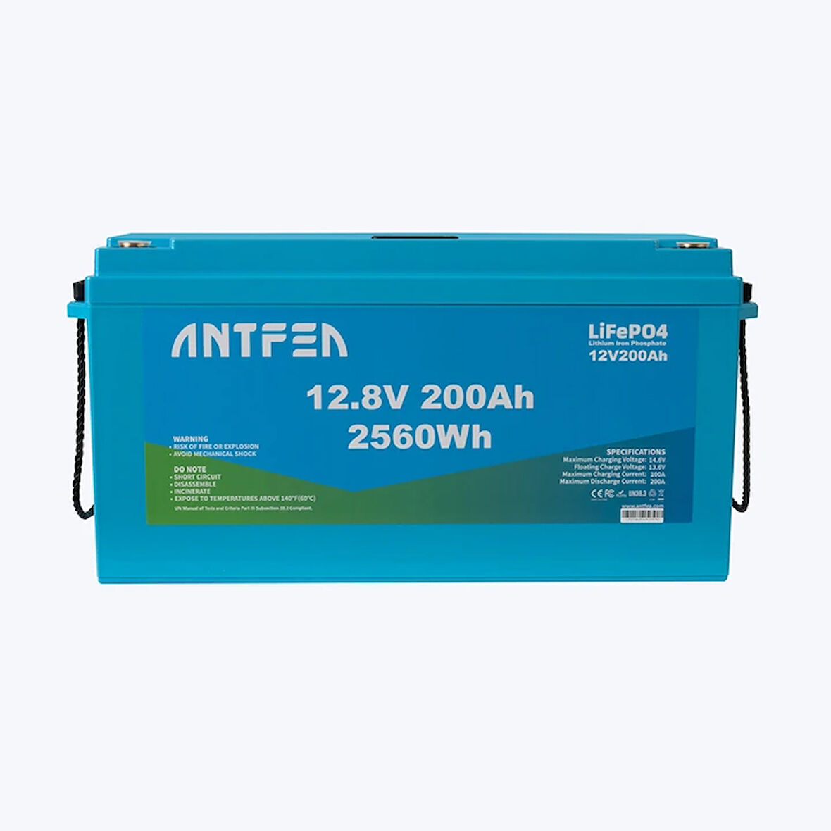 ANTFEA 12.8V 200Ah ABS Lityum Akü Akıllı Ekran LiFePo4 