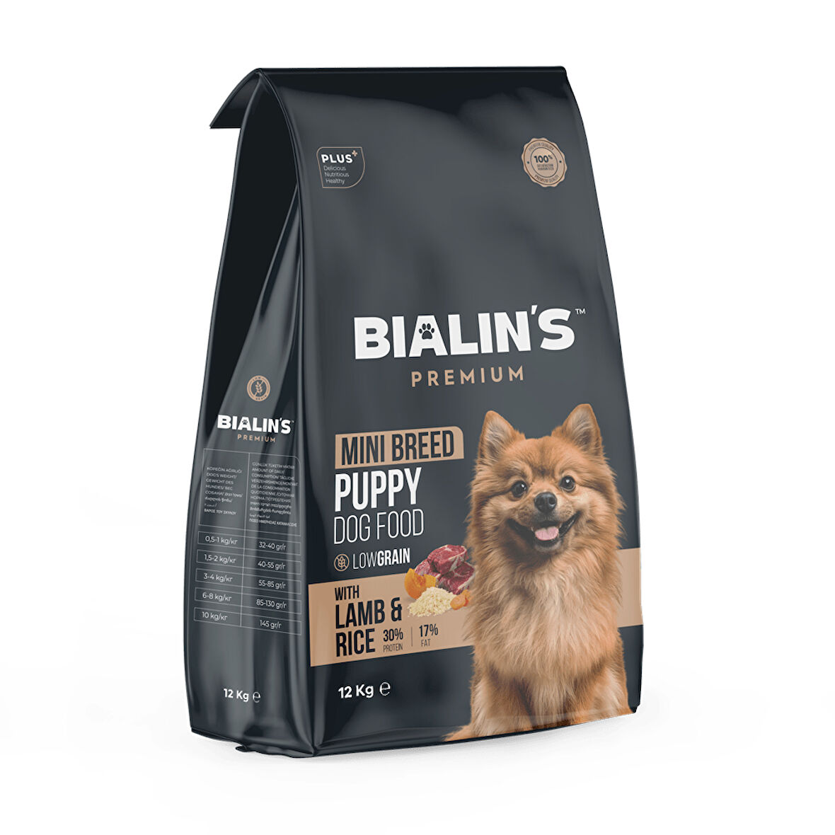 Bialins Premium Mini Breed Yavru Köpek Maması Kuzu & Prinçli 12kg