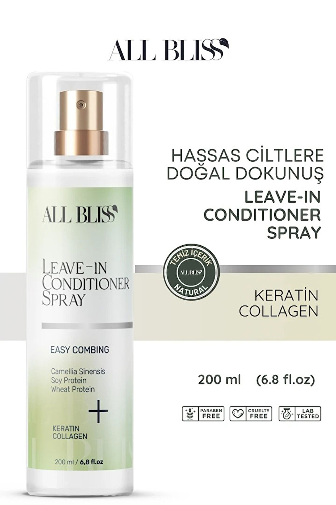 Durulanmayan Saç Bakım Spreyi 200 ml 