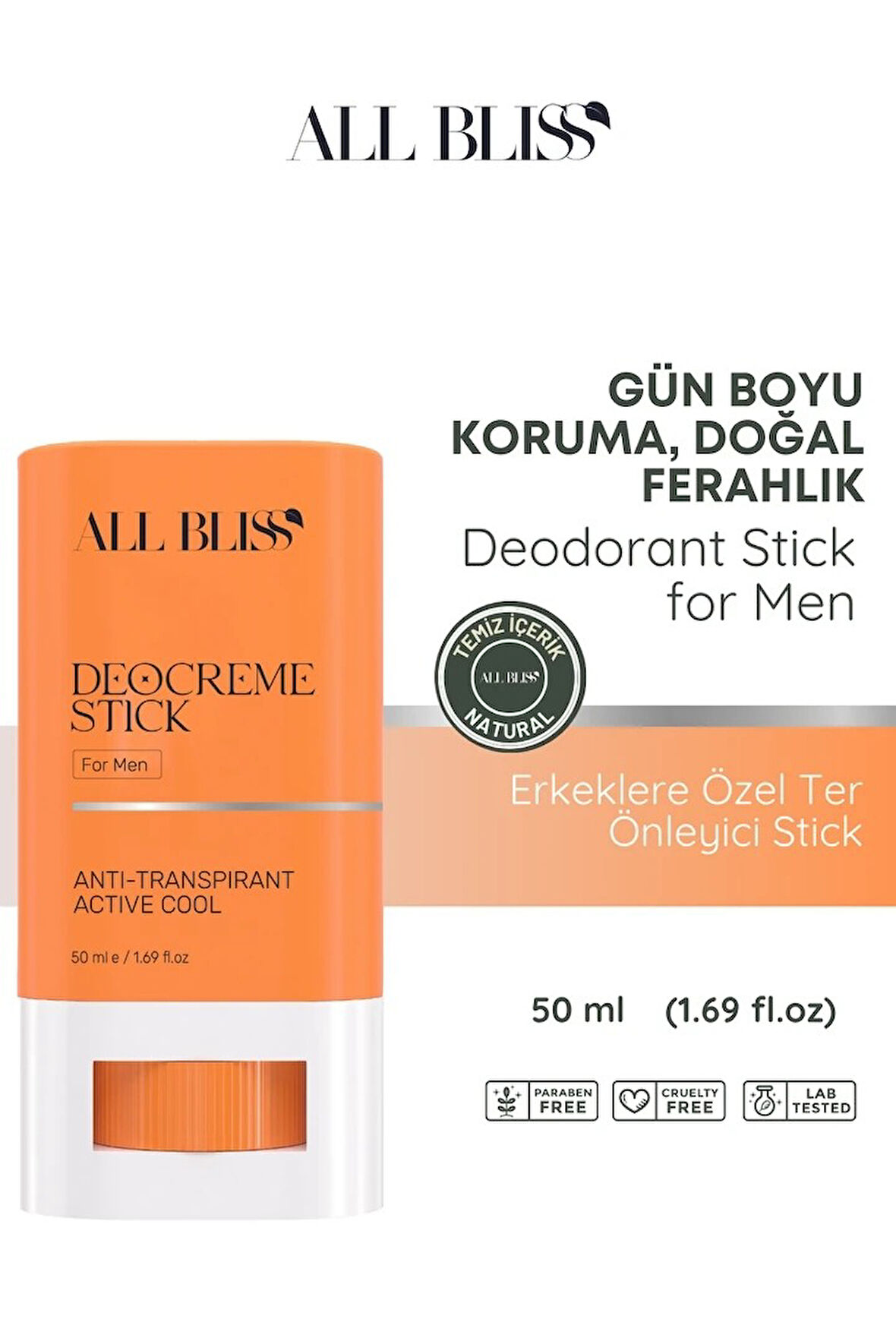 Erkeklere Özel Deodorant Stick 50 ml