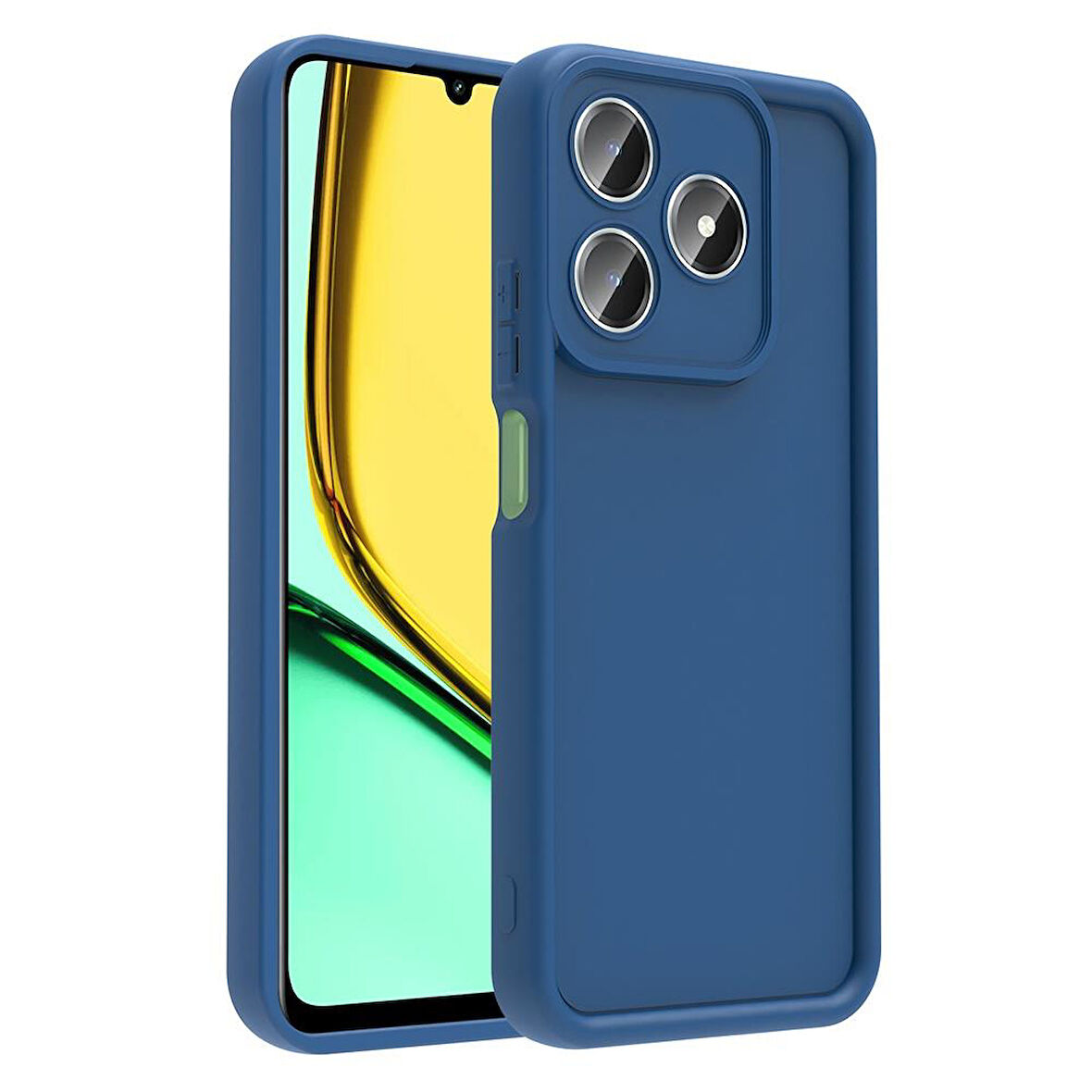 Realme C63 Kılıf Kamera Korumalı Ananas Silikon Kapak