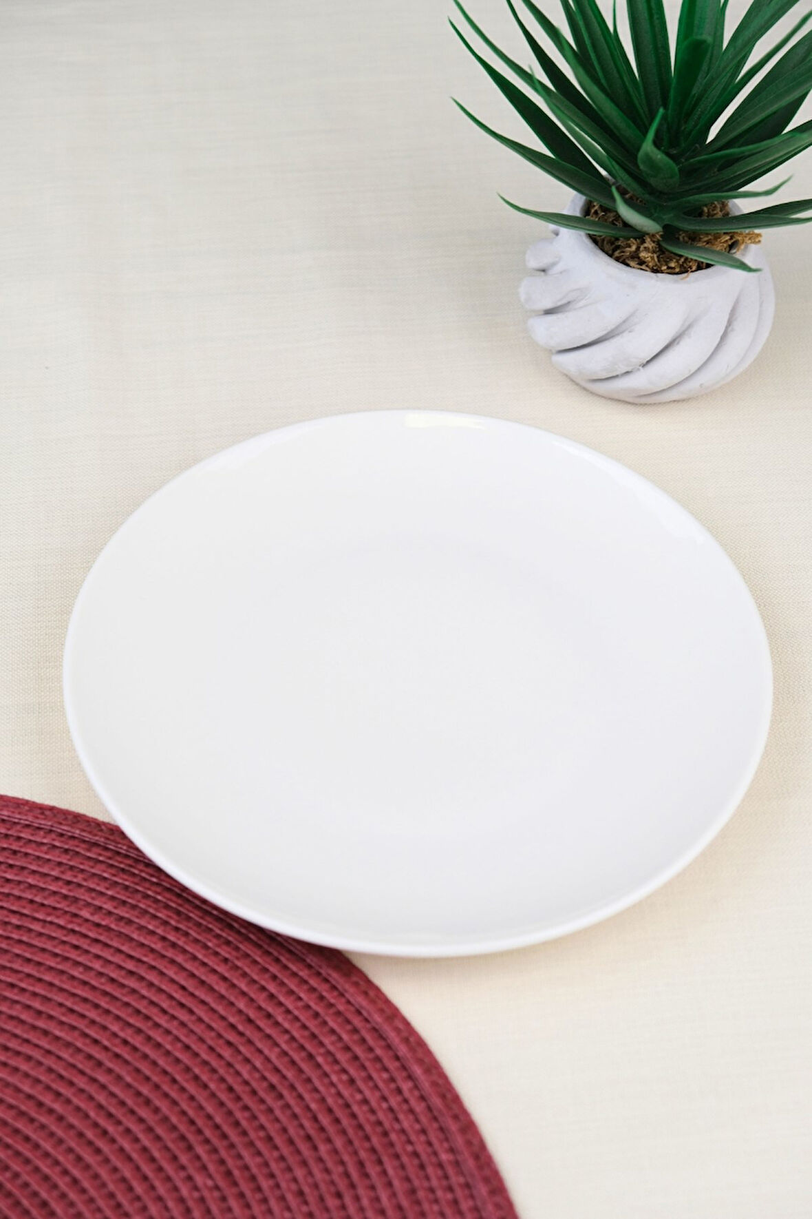 Tabak Evi Porselen Chic Servis Tabağı 24,50cm Tekli