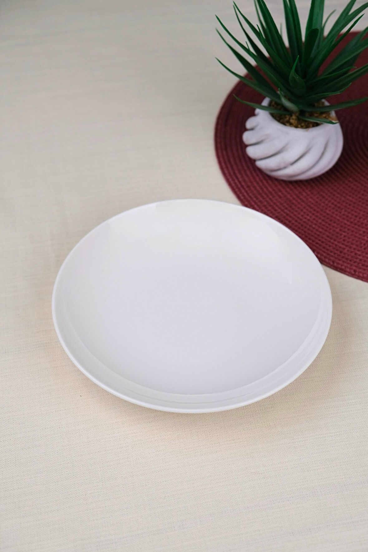 Tabak Evi Porselen Chic Çukur Tabak 19,50cm 550cc Tekli