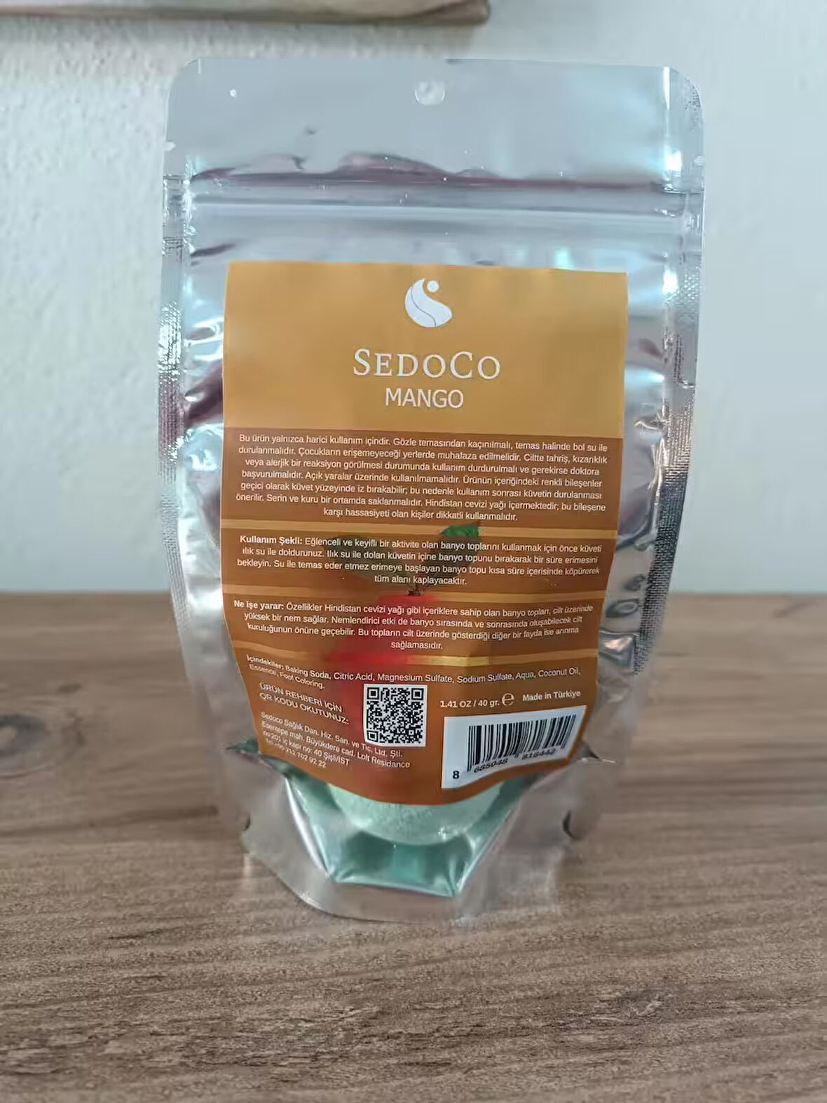 Sedoco AquaBloom Mango – Nem Bombası 40gr (Orta Boy)