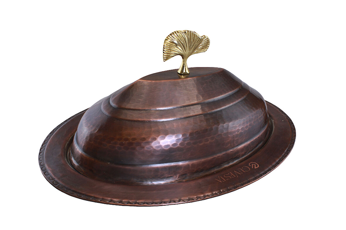 Cuvesta Modern Şef Tipi El Yapımı Bakır Sunumluk 30cm