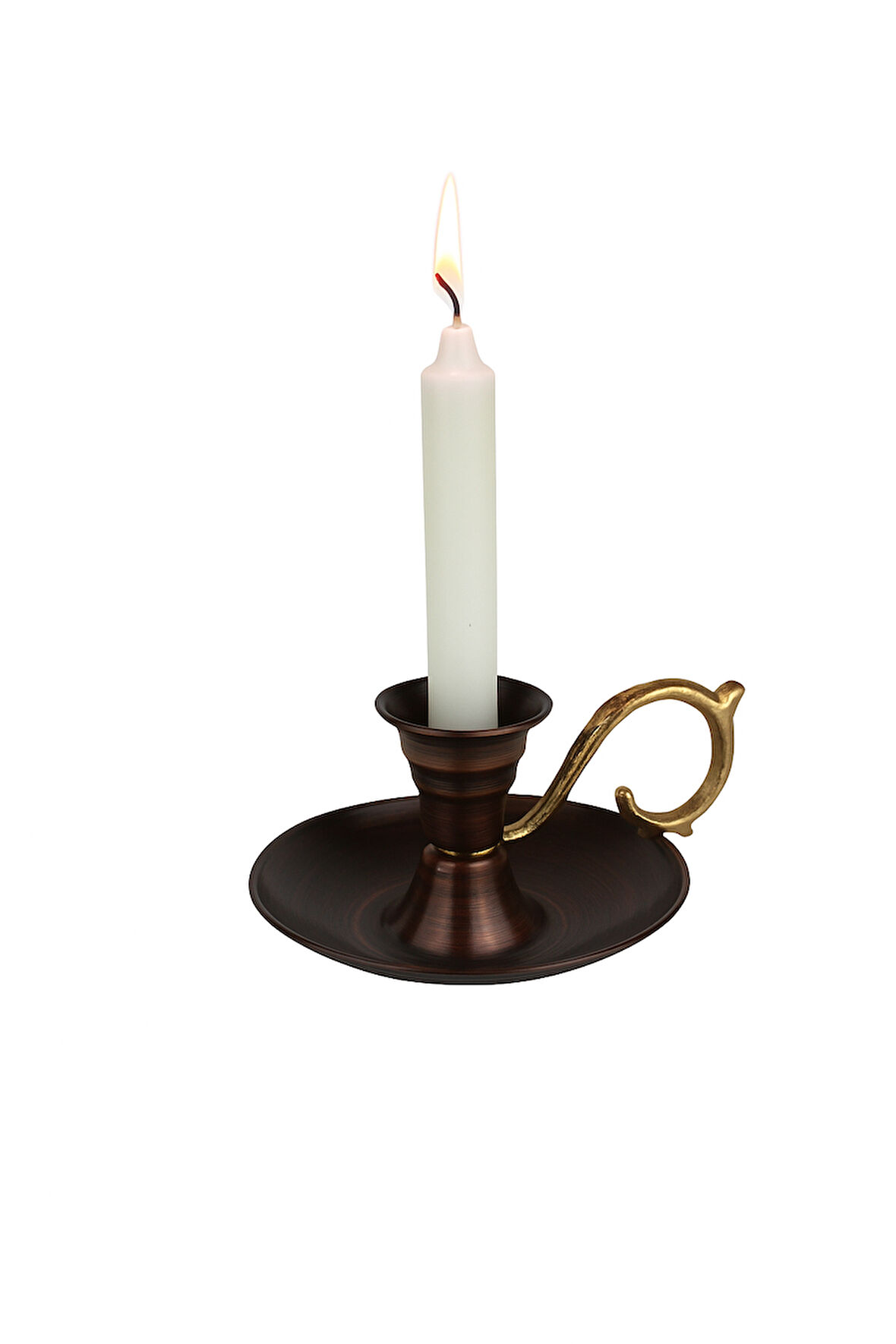 Cuvesta El Yapımı Bakır Şamdan Oksit Renk, Dekoratif Tasarım