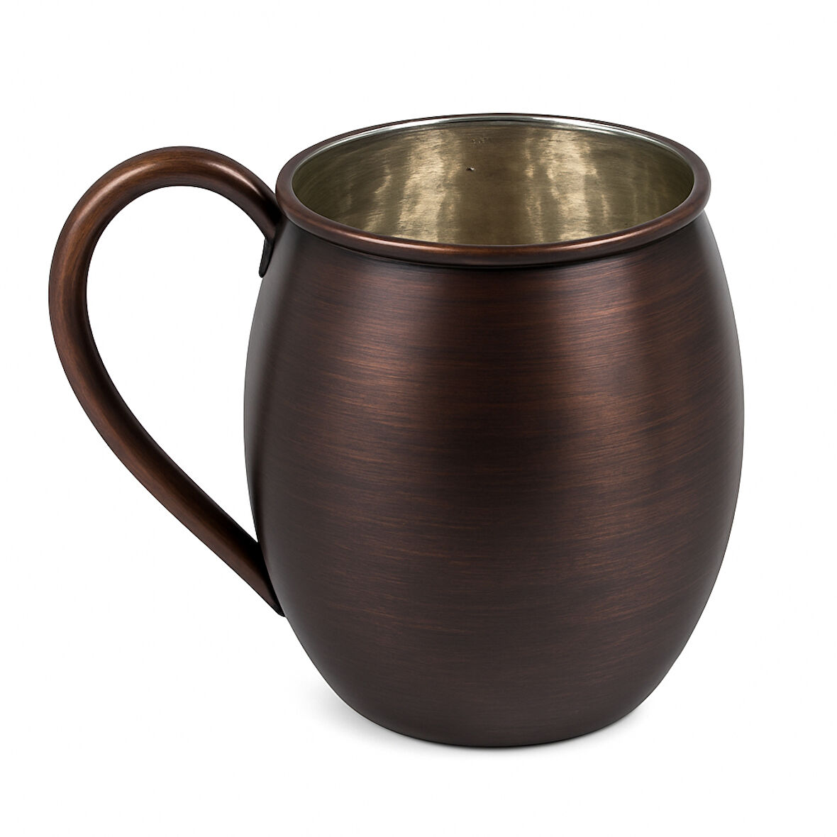 Cuvesta Modern El Yapımı Modern Bakır Bardak Oksit Renk 8x10cm