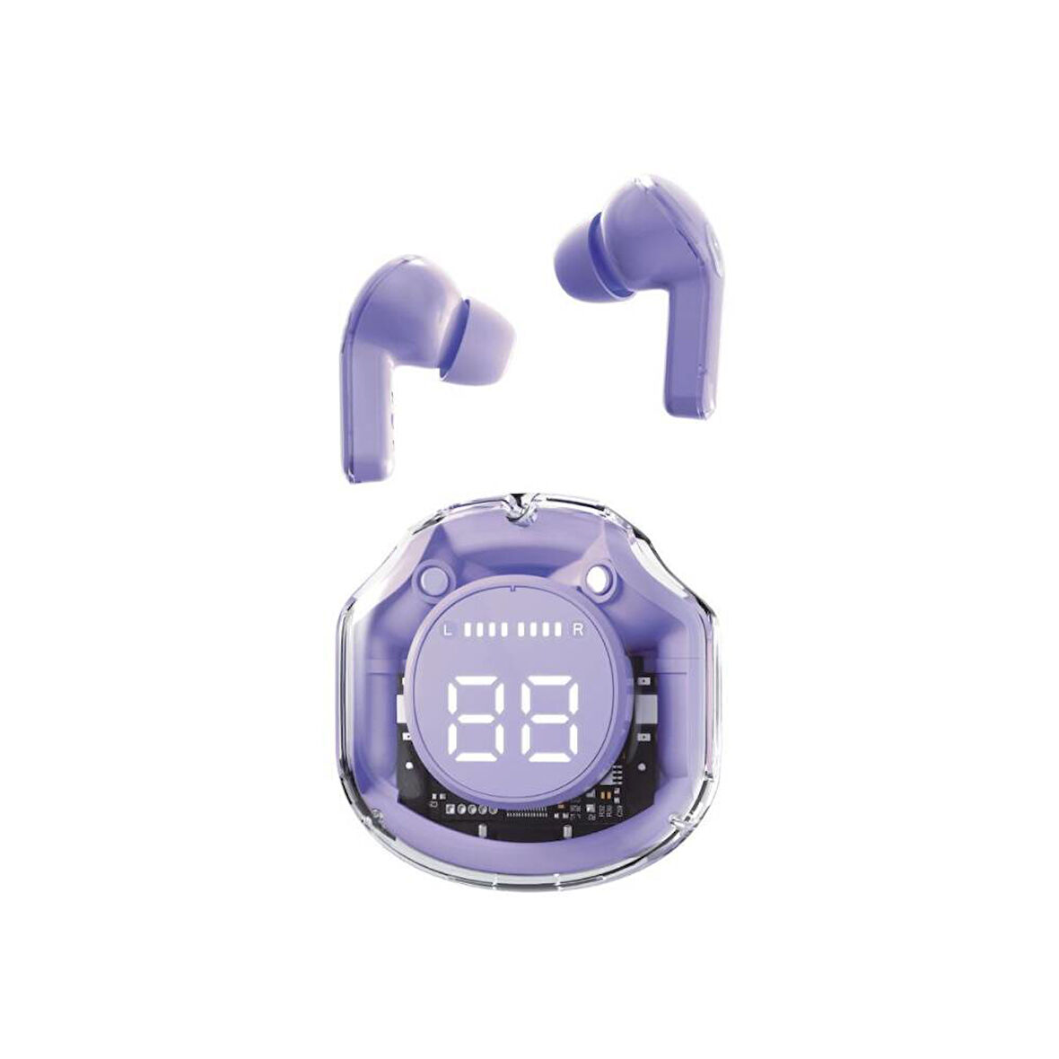 TWS Bluetooth Kulaklık Bileklik  Lila