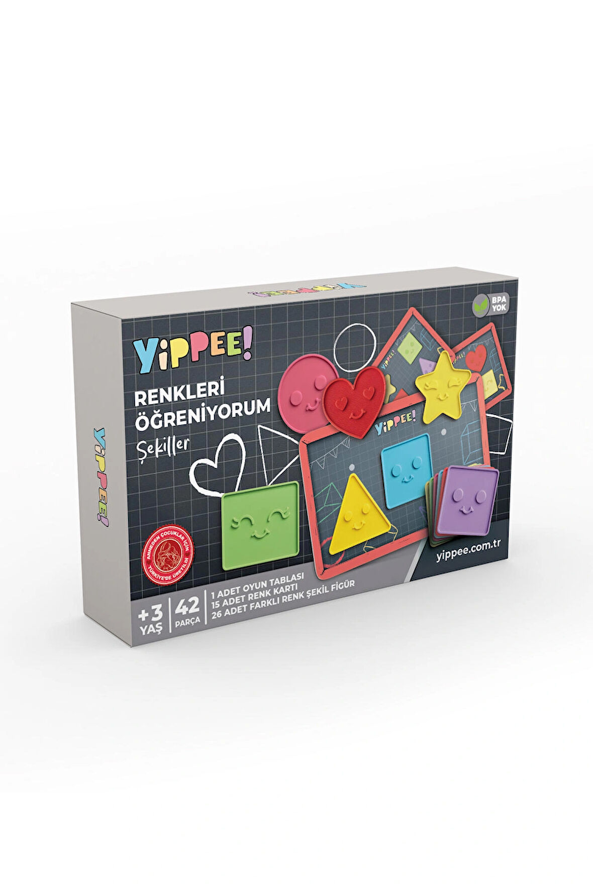 Renkleri Öğreniyorum Şekiller - Renk Eşleştirme Eğitici Oyun Seti