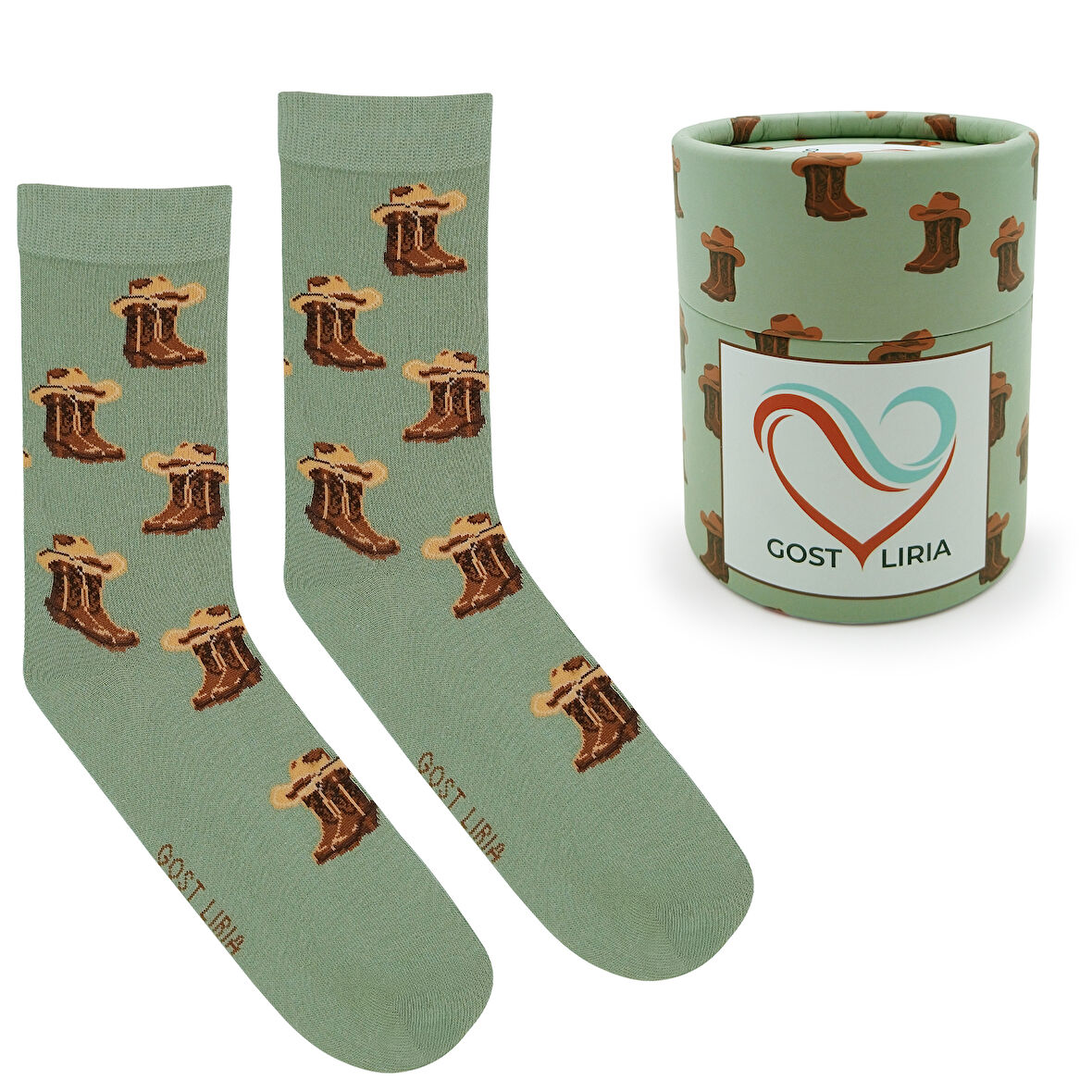 Cowboy Socks – Desenli Unisex Soket Çorap