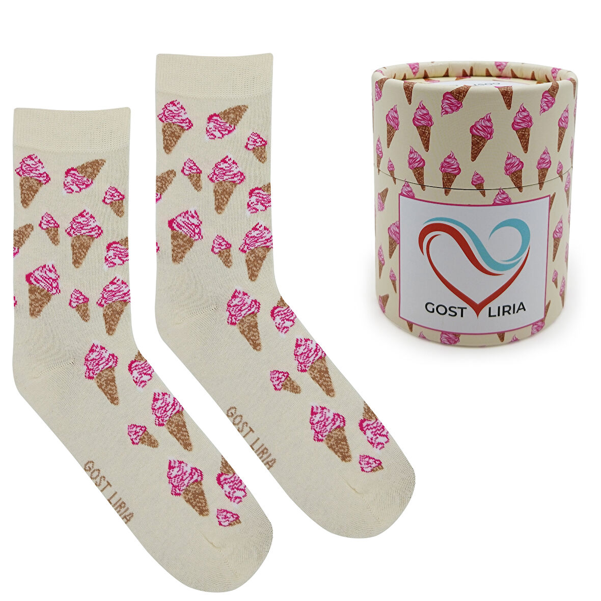 İce Cream Socks – Desenli Unisex Soket Çorap