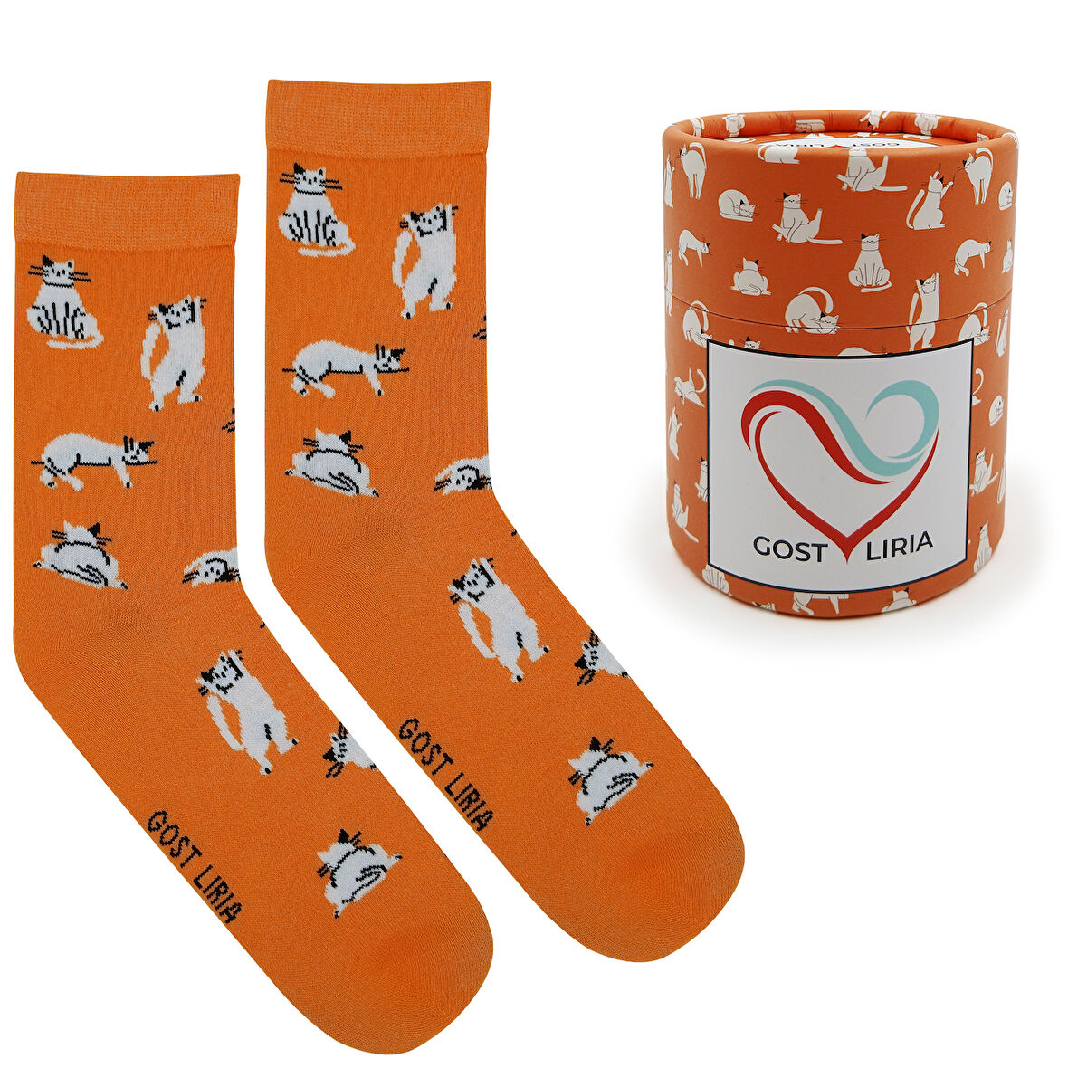 Silver Cat Socks – Desenli Unisex Soket Çorap