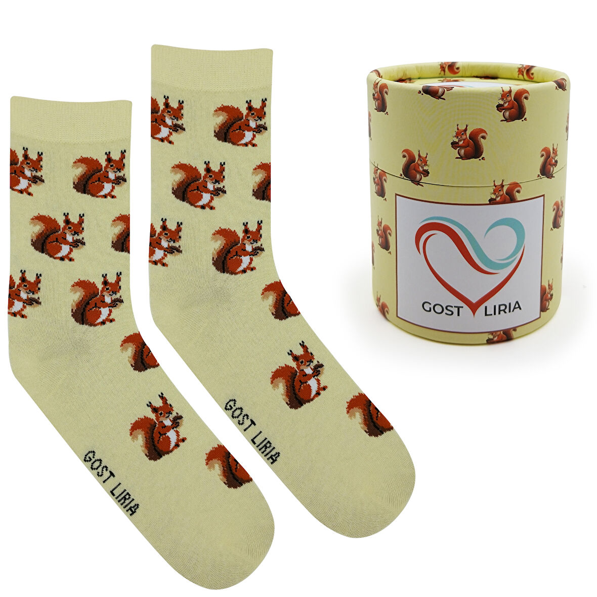Squirrel Socks – Desenli Unisex Soket Çorap