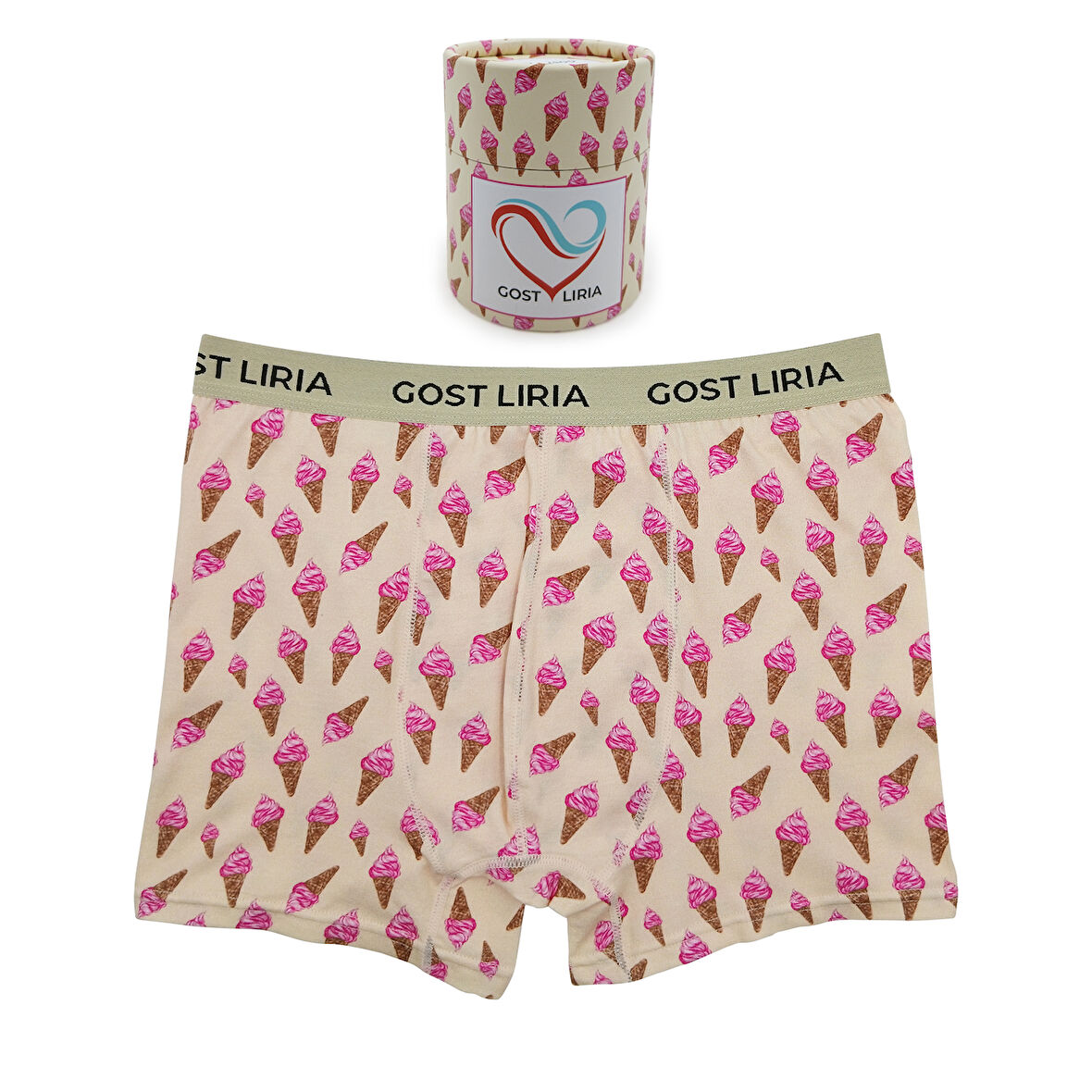 GOST LİRİA-  İce Cream Desenli Erkek Boxer