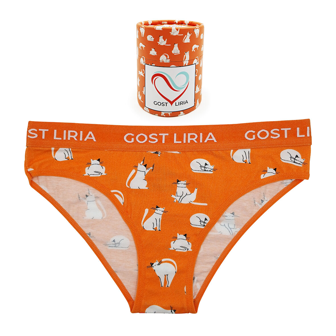 Gost Liria- Silver Cat Desenli Kadın Slip Külot