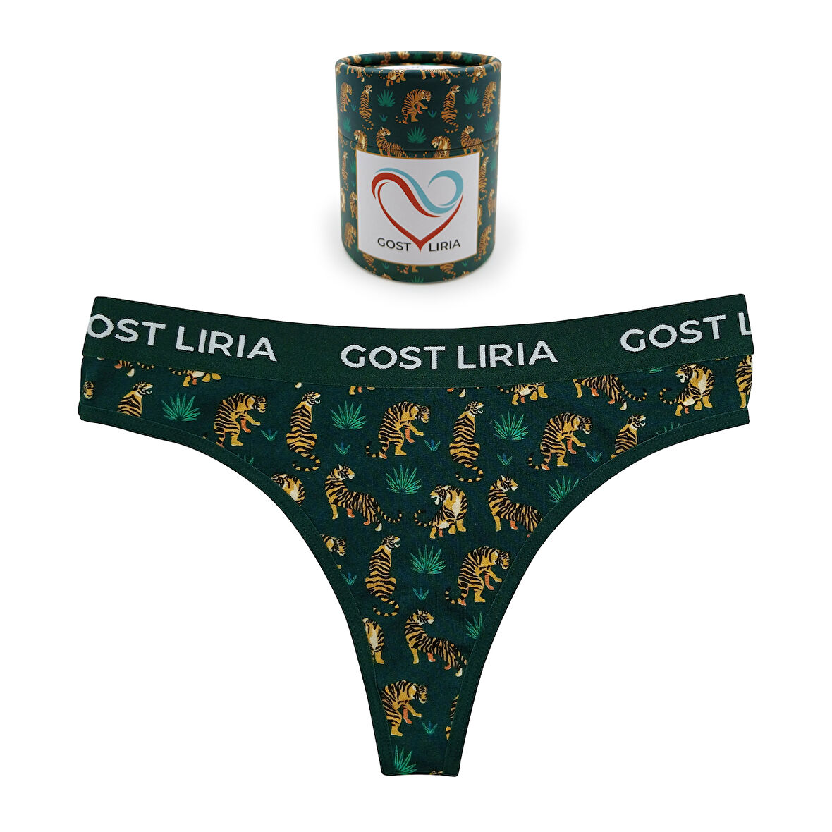 Tİger Desenli Kadın String Külot