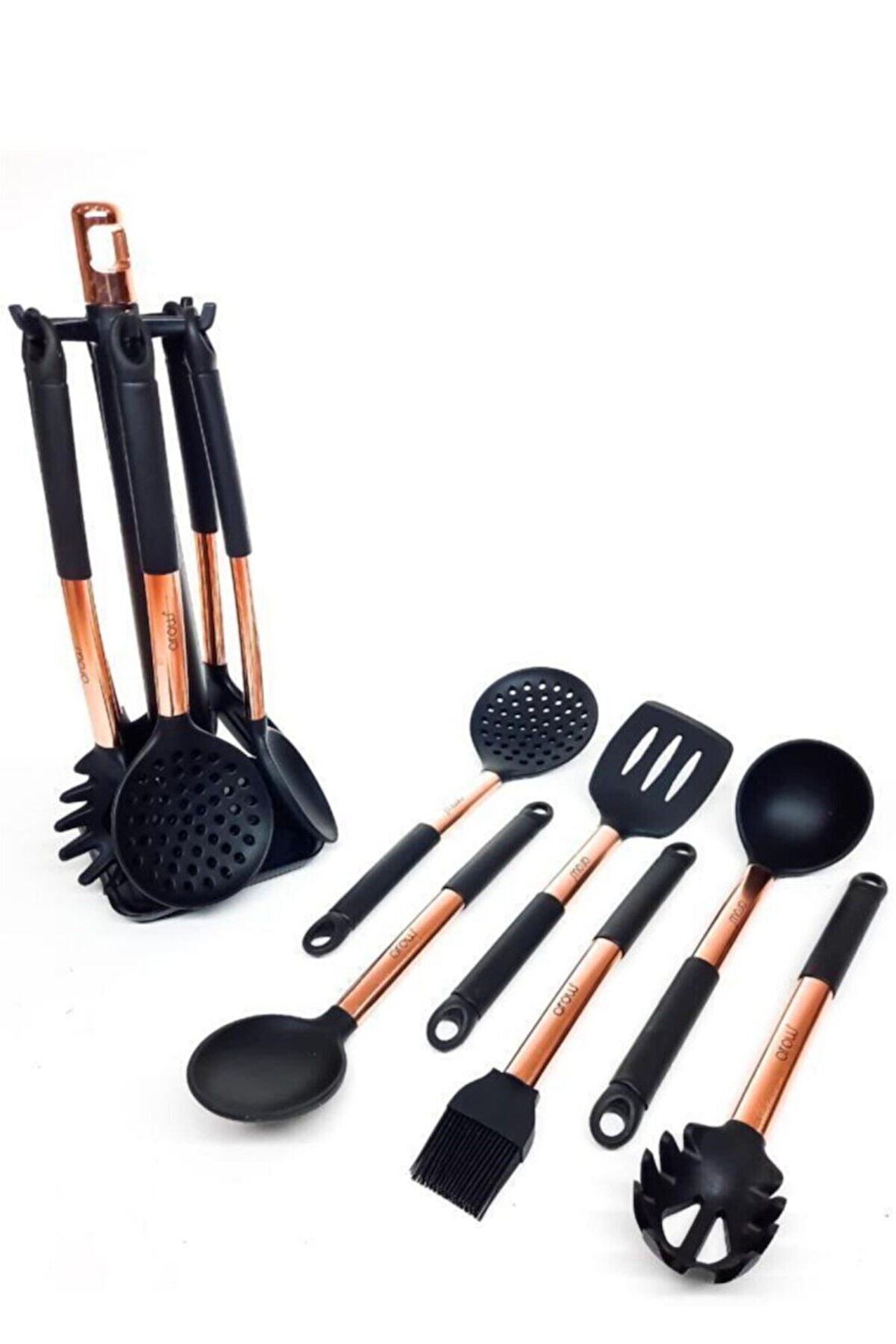 Helper 7 Parça Silikon Kepçe Seti Bakır Renk